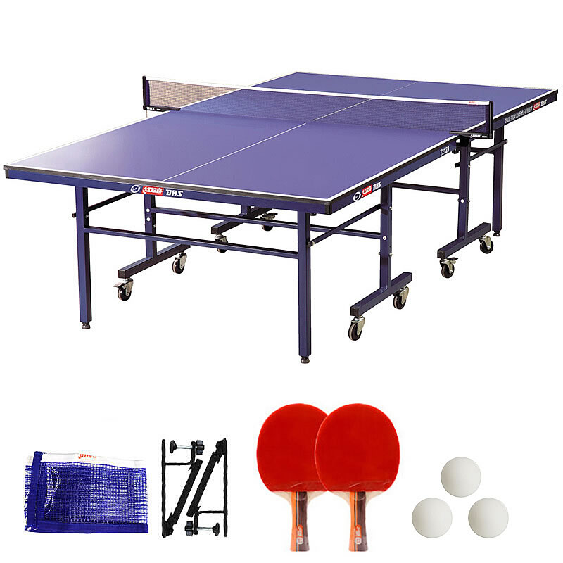 红双喜/T2123/单折移动式乒乓球台